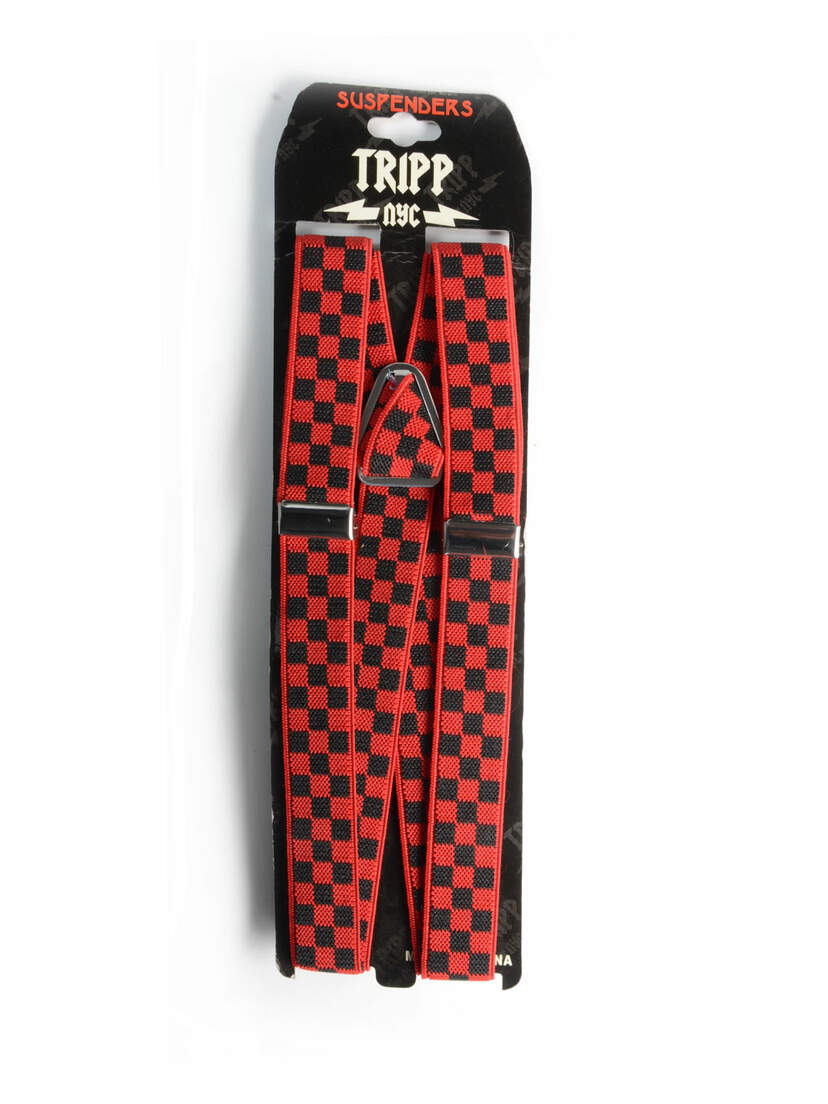 Tripp NYC Checkered Suspenders