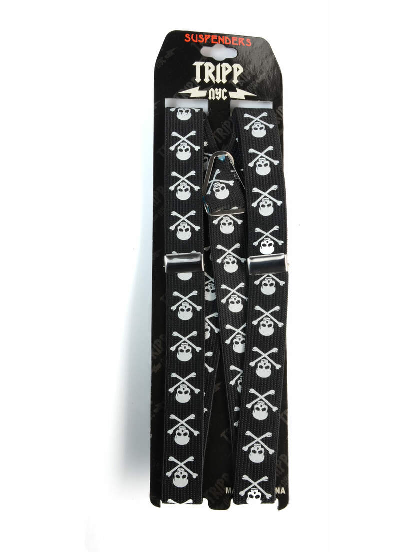 Tripp NYC Skull-N-Bones Suspenders