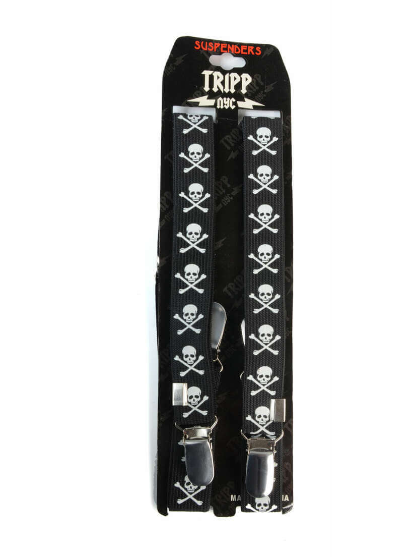 Tripp NYC Skull-N-Bones Suspenders