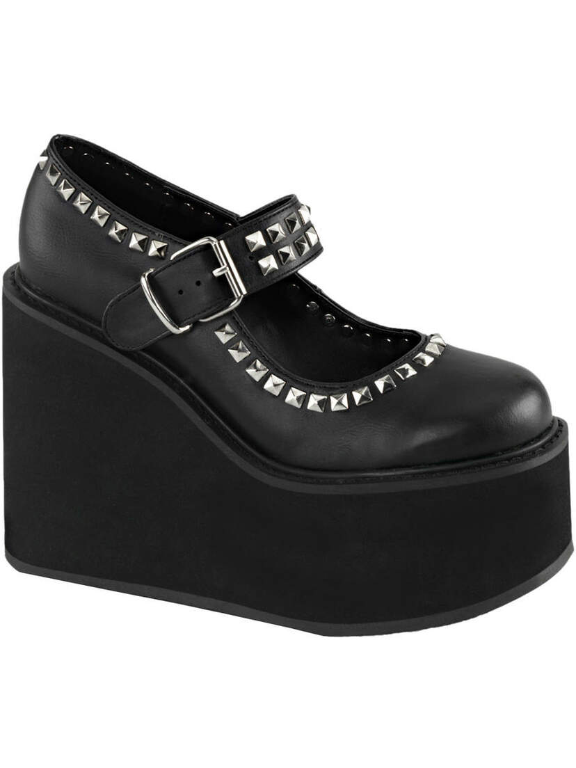 SWING-03 Black Platform Shoes