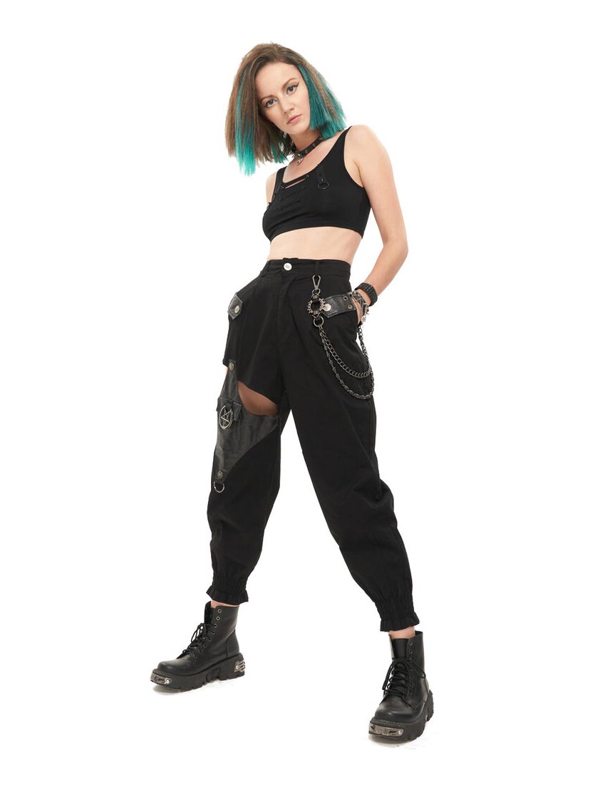 Gothic Venda Strap Leggings