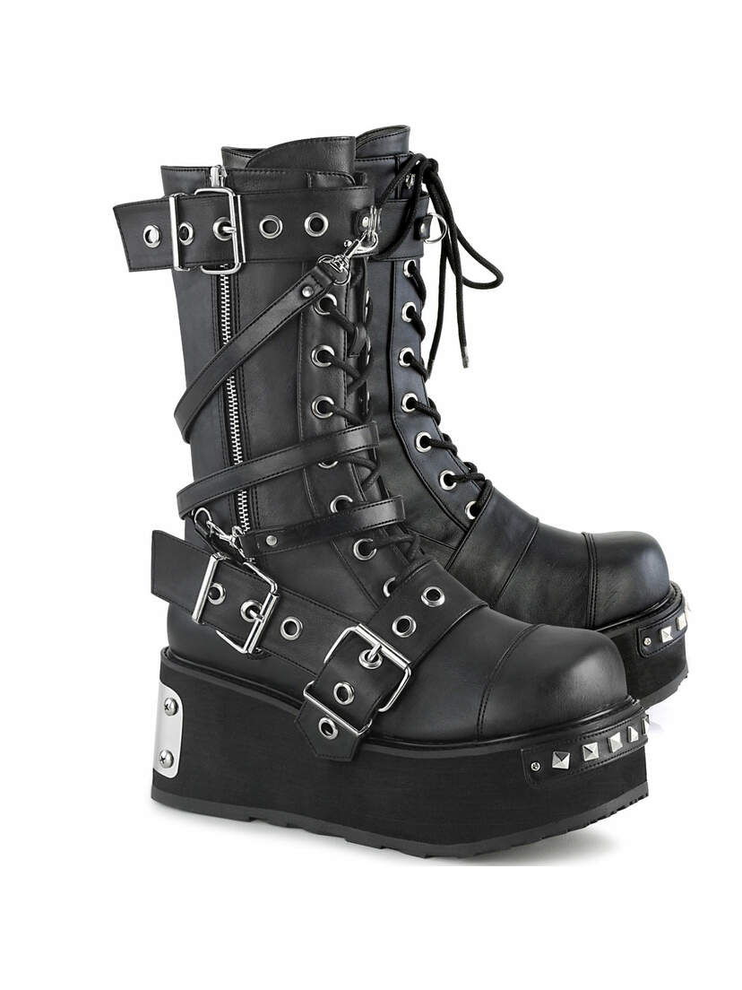 Trashville-250 Men's Black Platform Boots
