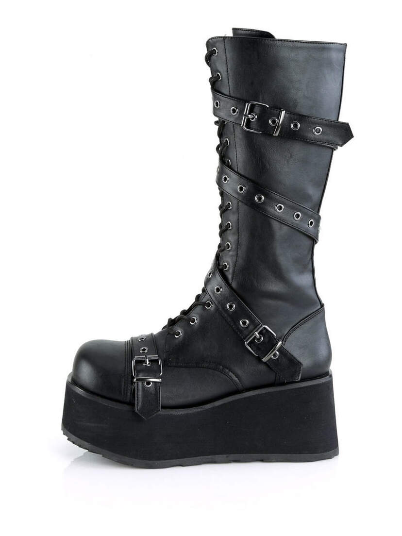 TRASHVILLE-520 men's 17 eyelet platform boots