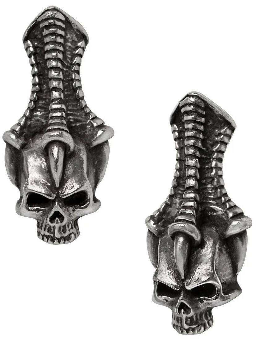 Trophy Earrings Skull Studs