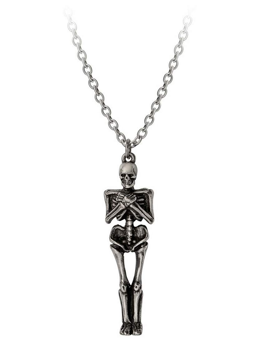 Undying Homage Coffin and Skeleton Necklace