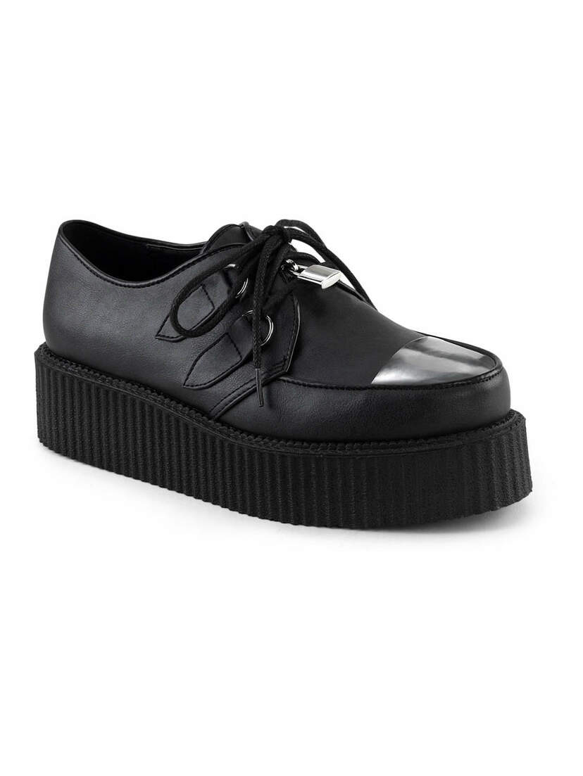 V-CREEPER-515 Silver Toe Creeper Shoes