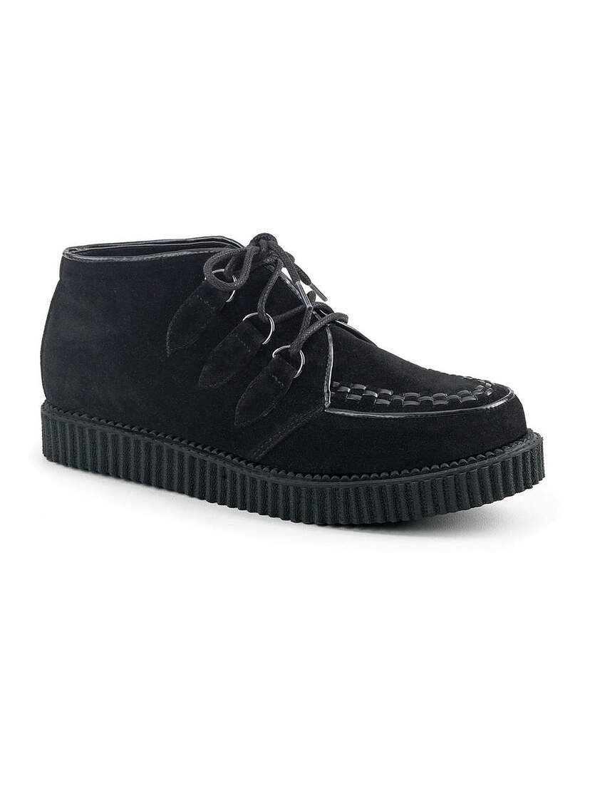 V-CREEPER-662 Black Suede Creepers