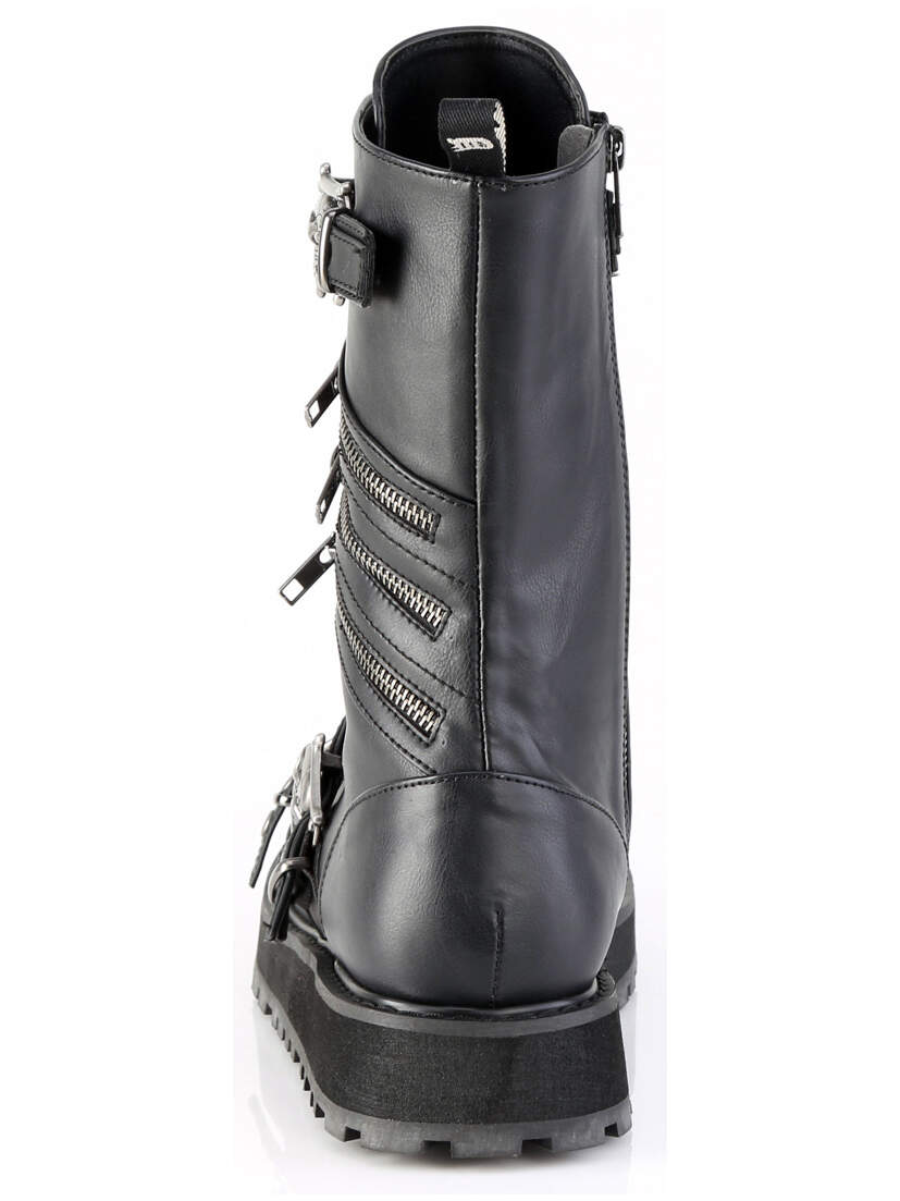 Demonia Valor-240 Skull Buckle Combat Boot