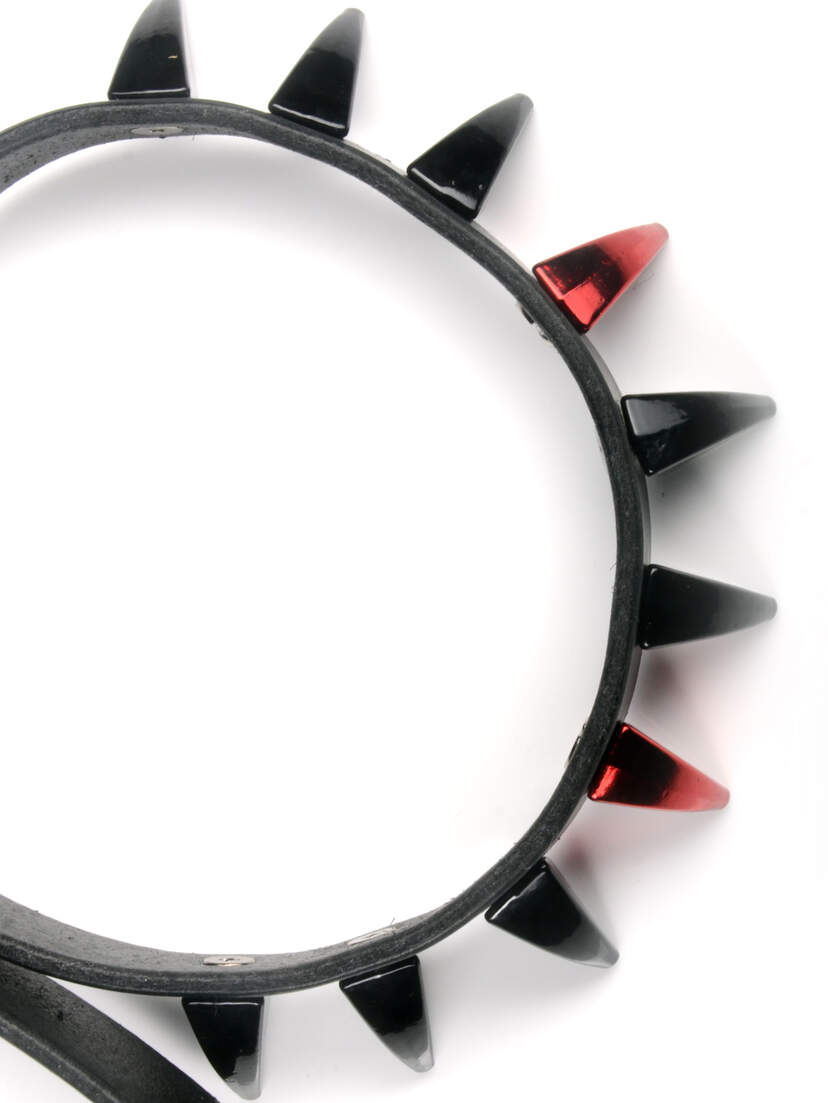 Leather Vamp Fang Choker