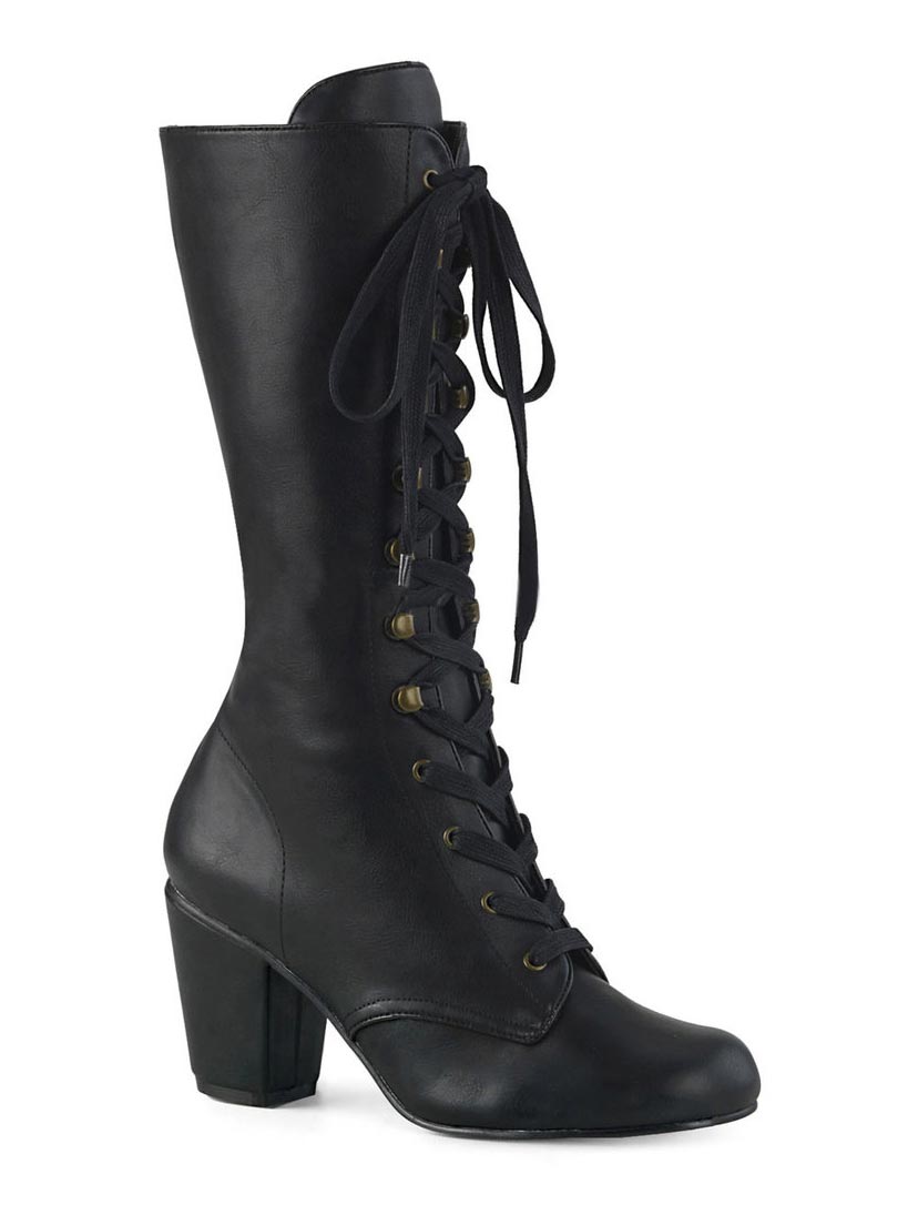 Black steampunk outlet boots