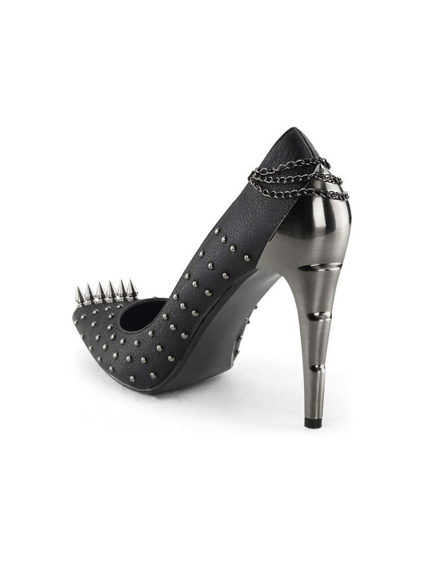 VOLTAGE-08 Spike Studded Heels