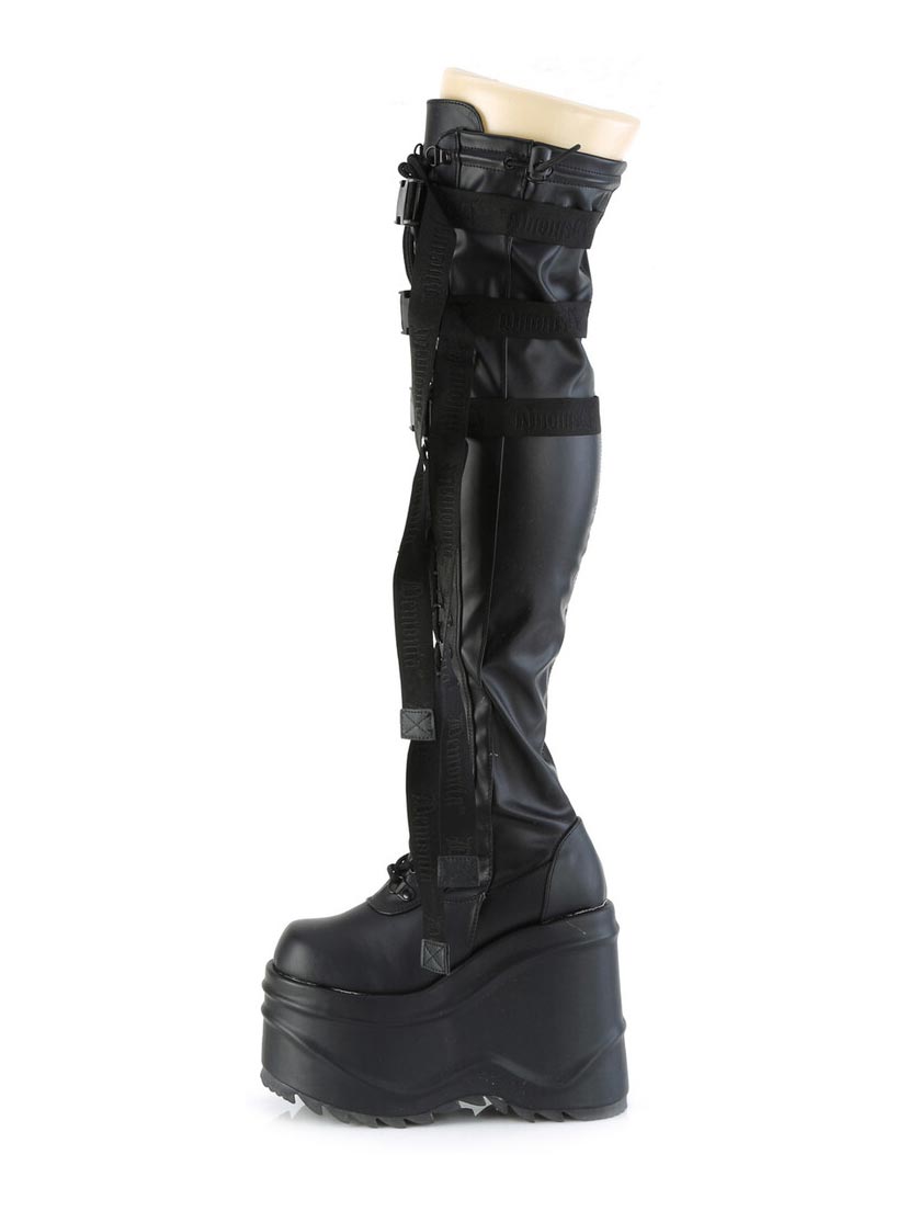 WAVE-315 Knee High Platform Boots