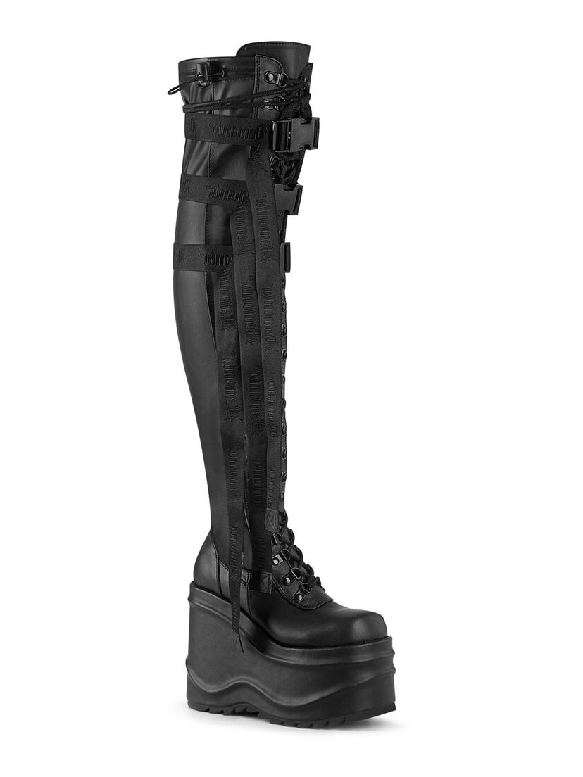 WAVE-315 Knee High Platform Boots