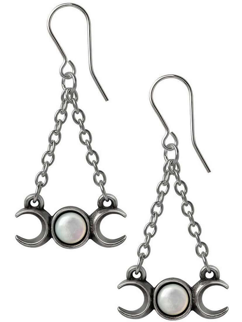 Wiccan Moon Earrings