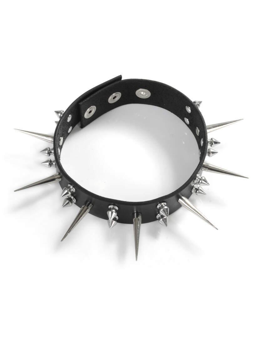 Widowmaker - Spiked Leather Choker