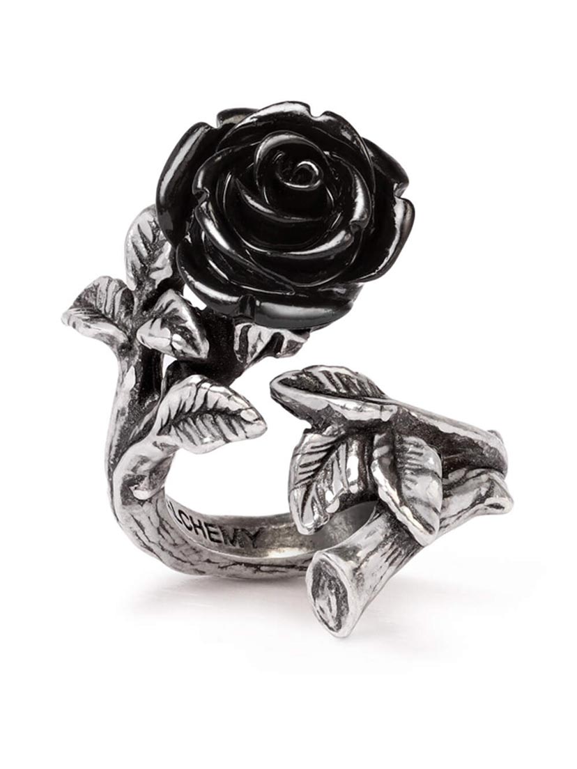 Wild Black Rose Ring