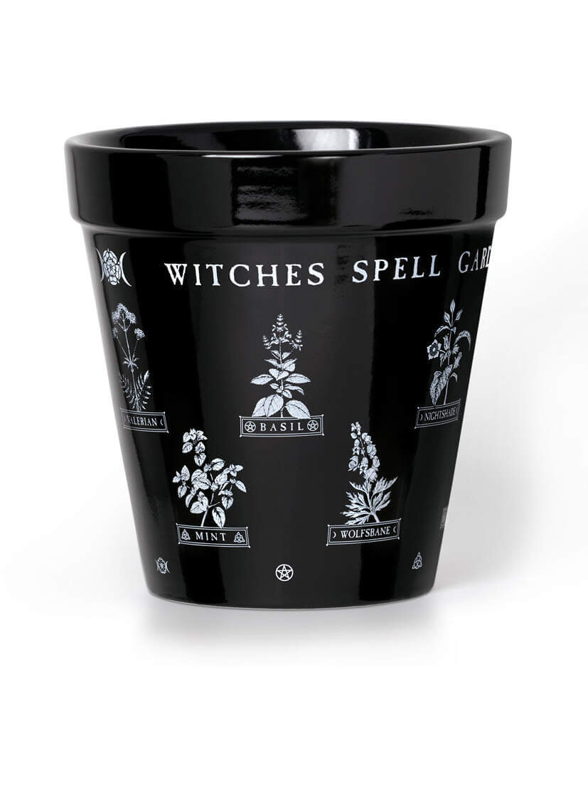 Witches Spell Garden Ceramic Plant Pot