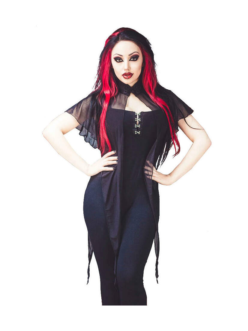 Zira black mesh bolero