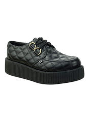 T.U.K. A8828 - Black Quilted Creepers