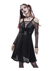 Annalise Black Pentagram Dress