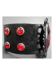 Product reviews for the Red Black Filigree Leather Wristband