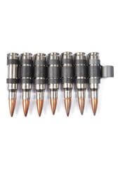 308 Silver Black Copper Bullet Belt Extension