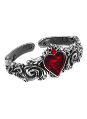 Alchemy Gothic | Betrothal Enamel Heart Bracelet