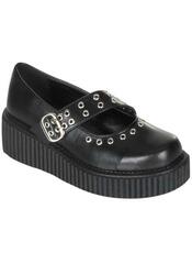 CREEPER-104 Black Maryjane Creepers