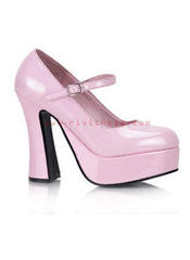 DOLLY-50 Pink Platform Heels