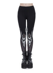 Daniela Leggings - Black gothic leggings