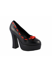 DOLLY-47 Black PU Heels