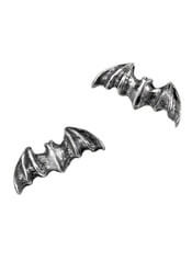 Pewter Bat Earring Studs with Surgical Steel Posts