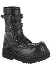 FIERCE-130 black strap boots
