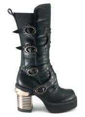 HARAJUKU Black Steampunk Boots