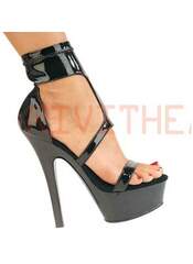 Kiss-249 Black Patent Heels