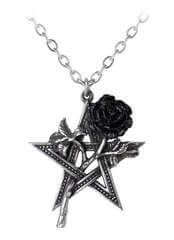 Ruah Vered Pentagram and Rose Pendant Necklace