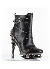 RAVEN black rivet boots