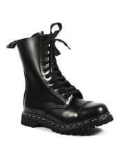 ROCKY-10 Black Leather Boots