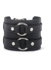 2 Ring Leather Wristband