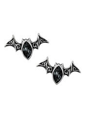 Viennese Nights Bat Stud Earrings by Alchemy Gothic
