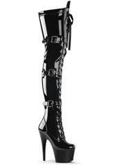 ADORE-3028 Patent Thigh High Boots