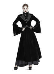 Ambrosia - Black Velvet Gothic Women\'s Coat