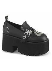 Shop Demonia Ashes-38: Chunky Heel Gothic Loafers