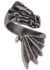 The Awakening Ring – Adjustable Pewter Dragon Ring