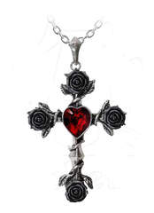 Black Rosifix Pendant Necklace by Alchemy