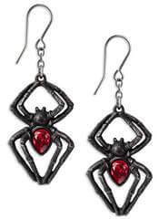 Black Widow Spider Earrings - Unleash Your Inner Goth