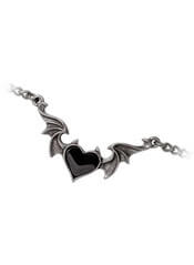 Blacksoul Vampire Bat Heart Bracelet - Embrace the Darkness