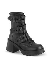 BRATTY-118 Women's Black Ankle High Platform Boot