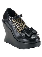 BRAVO-09 Black Bow Shoes - Clearance