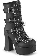Demonia Charade-118 Ankle Boots with 4 1/2" Block Heel